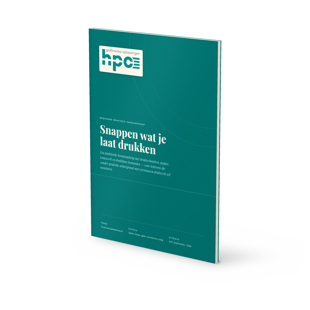 Brochure snappen wat je laat drukken